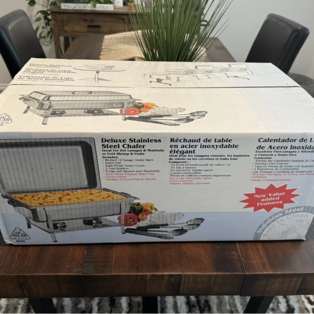 Deluxe Stainless Steel Chafer